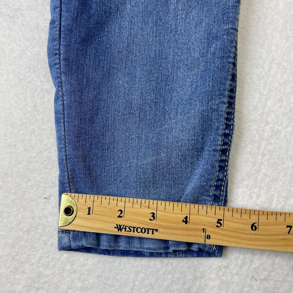 Democracy Jeans Skinny Blue Womens Denim Mid Wash "Ab"solution Elastic Waist 8 - Picture 7 of 9